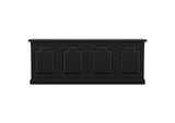 115535 Florence 4-door Dining Sideboard Buffet Distressed Black