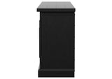 115535 Florence 4-door Dining Sideboard Buffet Distressed Black