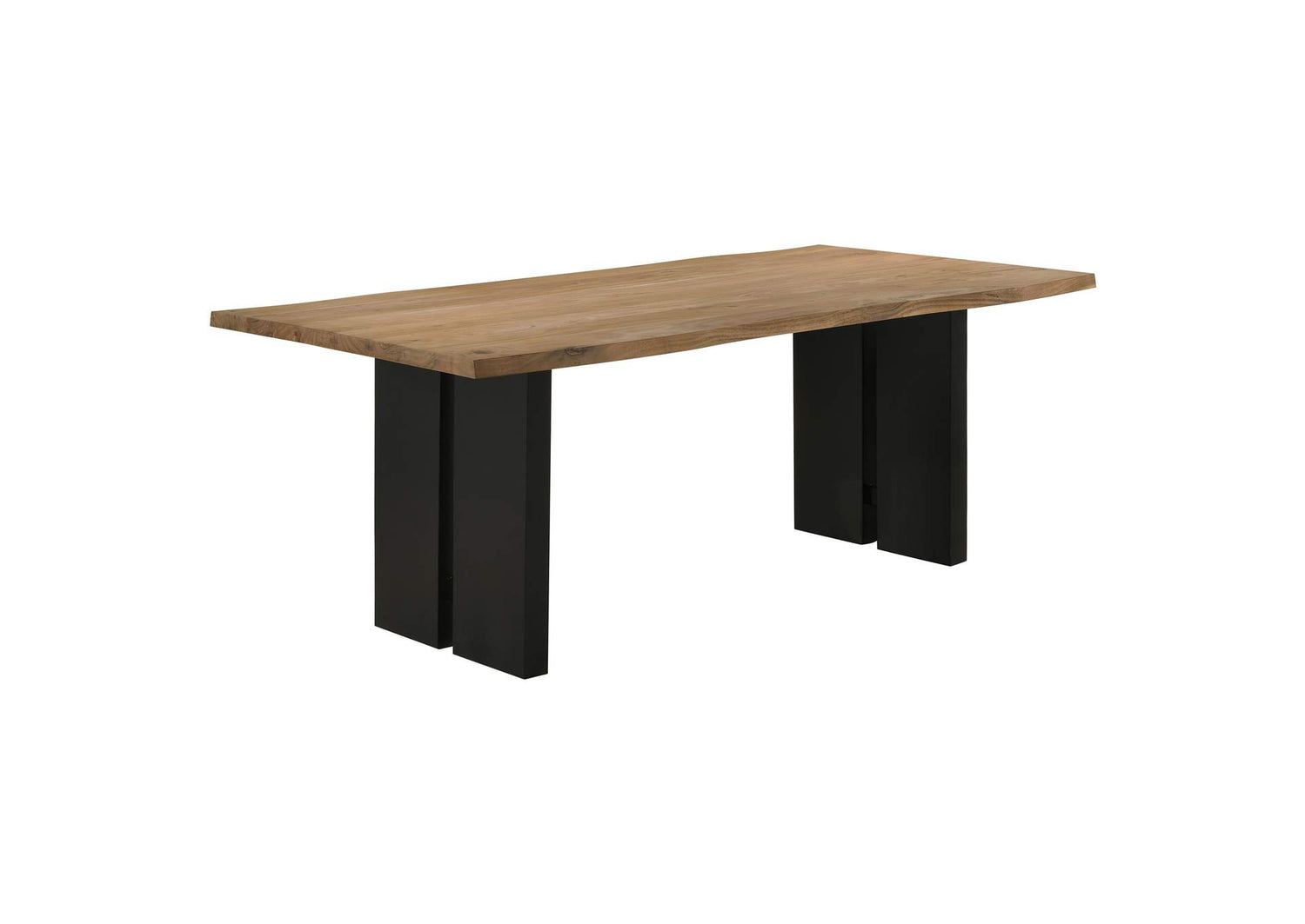 Bradshaw 80-inch Live Edge Wood Dining Table Natural Acacia
