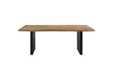 115541 Bradshaw 80-inch Live Edge Wood Dining Table Natural Acacia