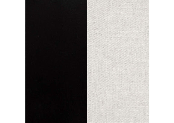 115572 Baney Fabric Upholstered Dining Side Chair Cream and Black