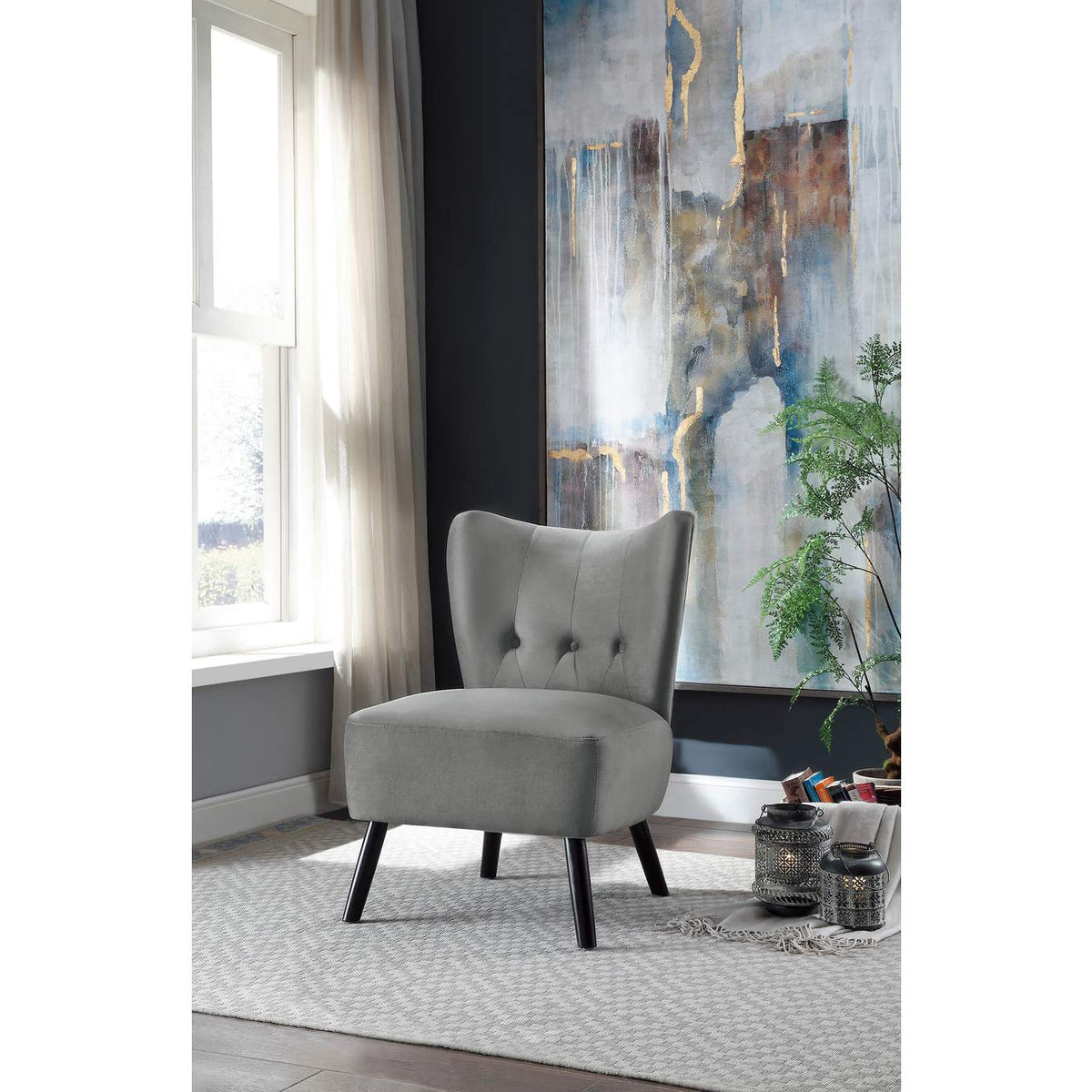 1166GY-1 Imani Accent Chair