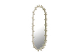 TOV-C18414 Bubbles Ivory Large Oval Wall Mirror