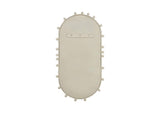 TOV-C18414 Bubbles Ivory Large Oval Wall Mirror