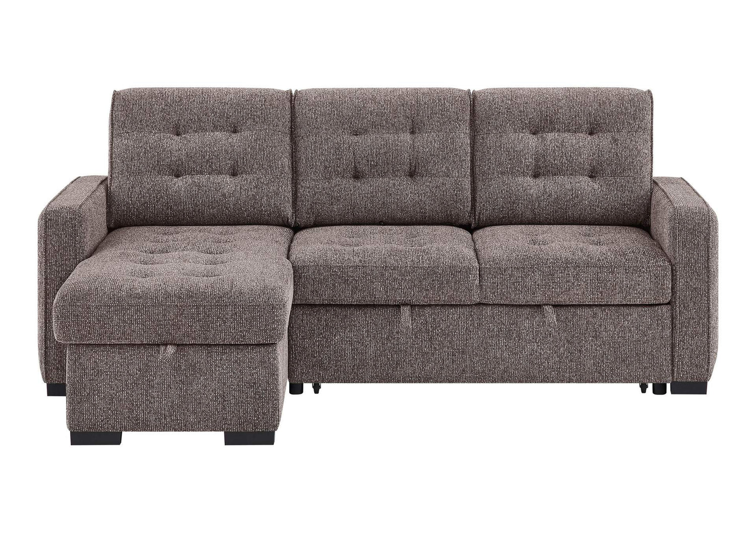 U0707-BROWN-REV_CHS U0707 BROWN SOFA BED REVERSIBLE LONG CHAIR