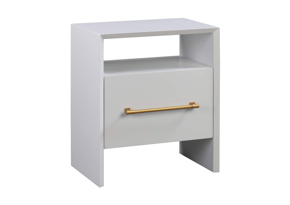 TOV-B44059 Libre White Nightstand
