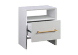 TOV-B44059 Libre White Nightstand