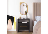TOV-B44060 Libre Black Nightstand