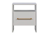 TOV-B44059 Libre White Nightstand