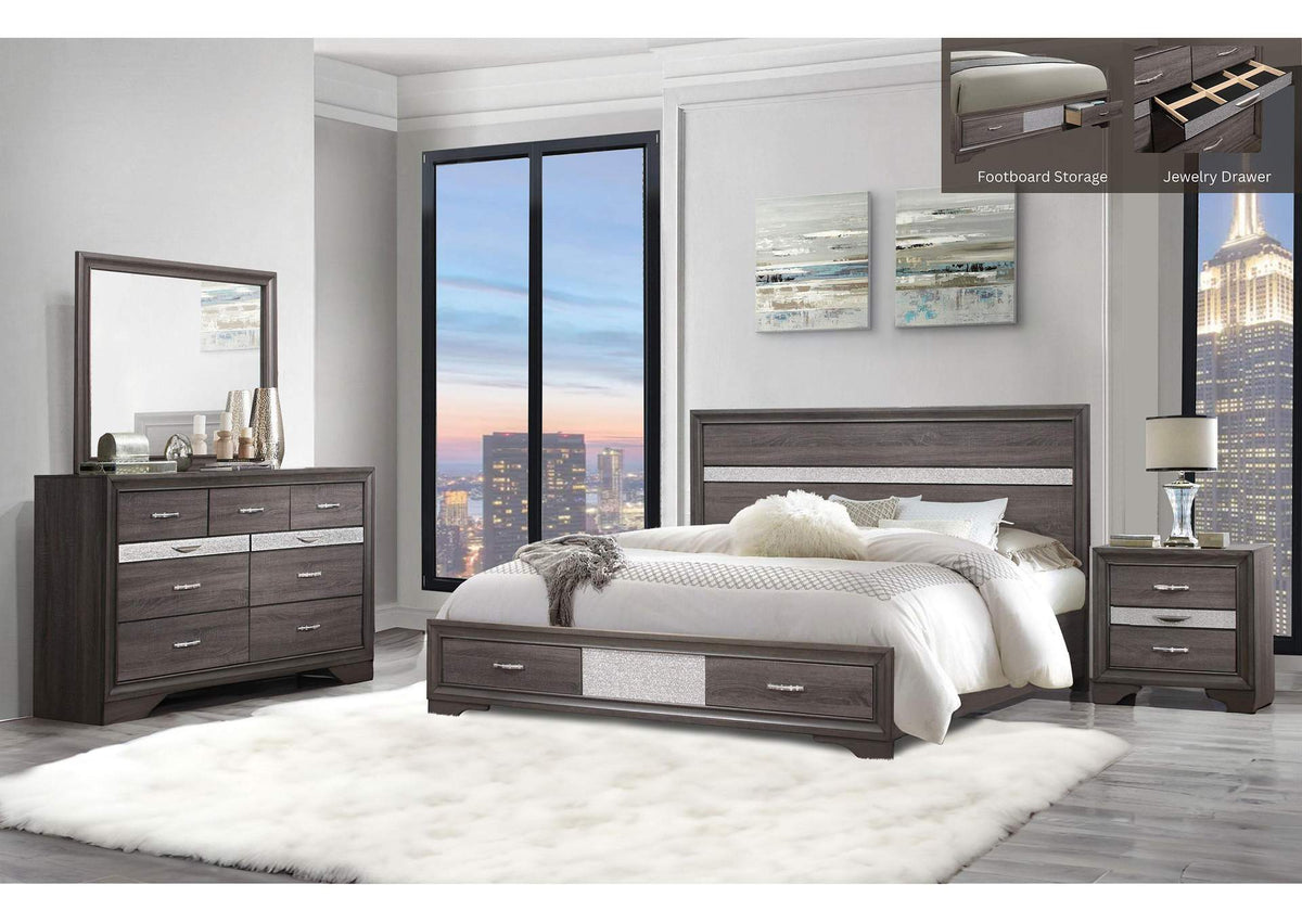 SEVILLE-FBG SEVILLE GREY FULL BED GROUP
