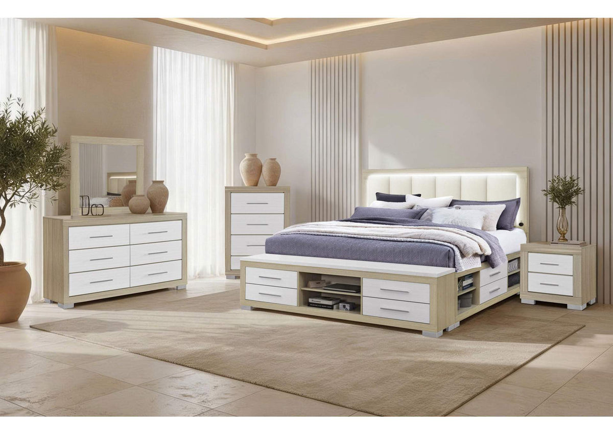 EMMA-NATURAL_WHITE-FBG EMMA NATURAL - WHITE FULL BED GROUP