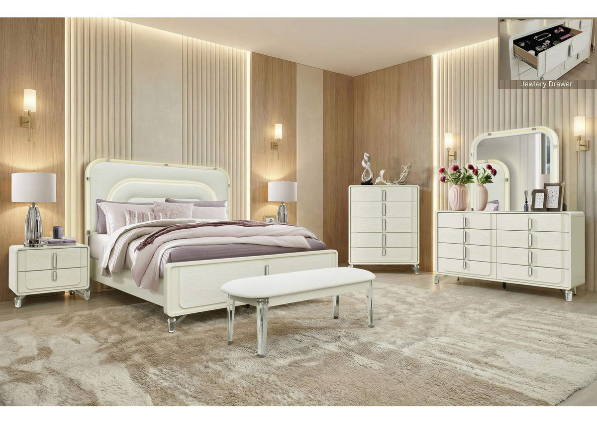 LYRA-BEIGE-QBG LYRA BEIGE QUEEN BED GROUP