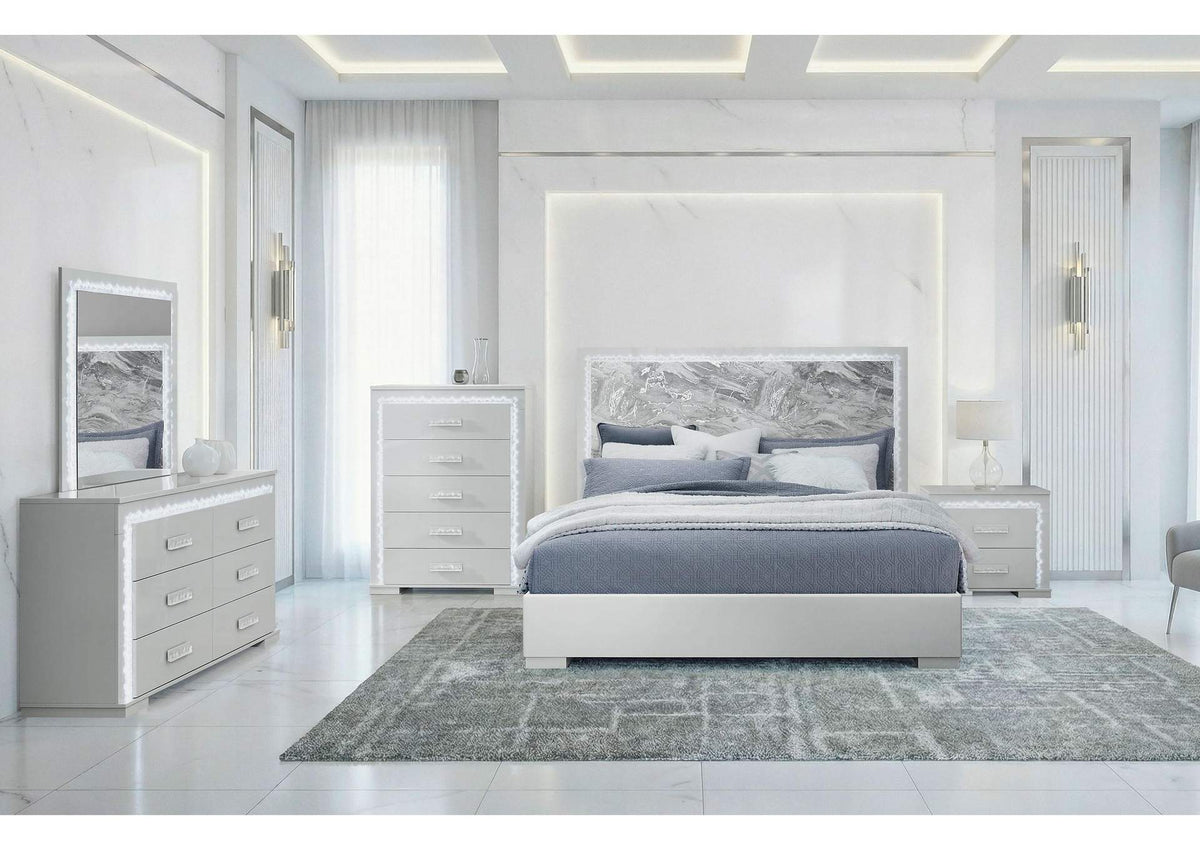 NAOMI-SILVER_MARBLE-QBG NAOMI SILVER MARBLE QUEEN BED GROUP