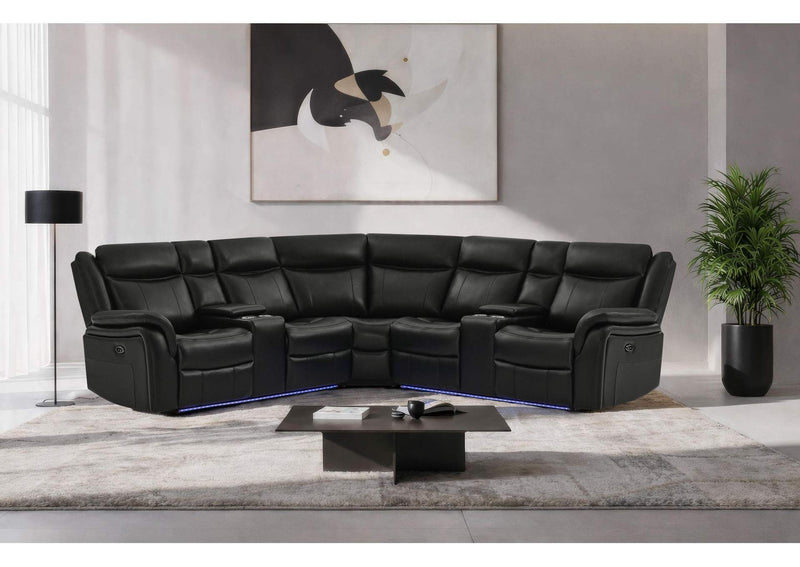 UM02-BL-SECTIONAL-N UM02 BLACK SECTIONAL