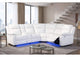 U6026-BLANCHE_WHITE-RAF_SECTIONAL_W_LED&SPKR U6026 BLANCHE WHITE RIGHT SIDE FACING SECTIONAL WITH LED AND SPEAKER