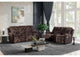 U6028-BROWN-RS_CRLS-N U6028 BROWN RECLINING SOFA - CONSOLE RECLINING LOVESEAT