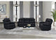U6026-BLACK_PU_72A-RS_CRLS_W_LED_&_SPKR U6026 BLACK POLYURETHANE 72A REC SOFA - CONSOLE REC LOVESEAT W - LED & SPEAKER