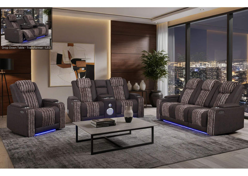 U8000-BROWN-PCRLS_PRS_PR_W_PHR U8000 BROWN POWER REC SOFA - POWER CON REC LOVESEAT - POWER RECLINER W - PHR