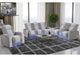 U8000-GREY_P2-PRS_PCRLS U8000 GREY POWER REC SOFA - POWER CONSOLE REC LOVESEAT W - PHR