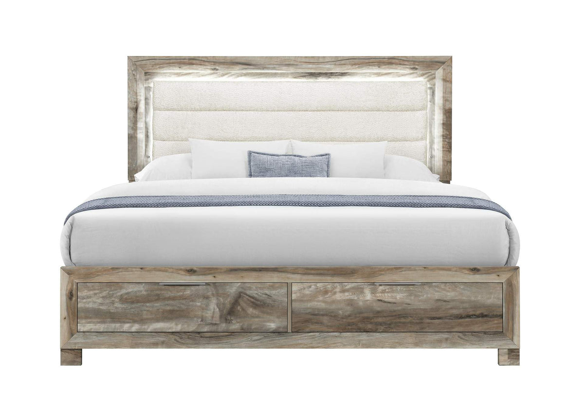 CALLIE-BROWN-KB CALLIE BROWN KING BED WITH STORAGE