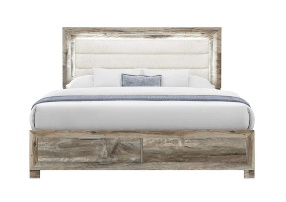 CALLIE-BROWN-KB CALLIE BROWN KING BED WITH STORAGE