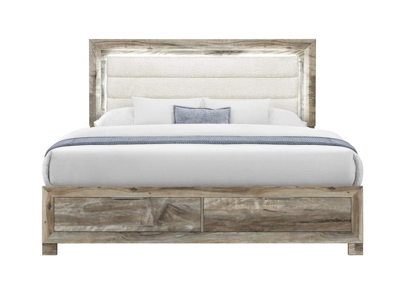 CALLIE-BROWN-KB CALLIE BROWN KING BED WITH STORAGE