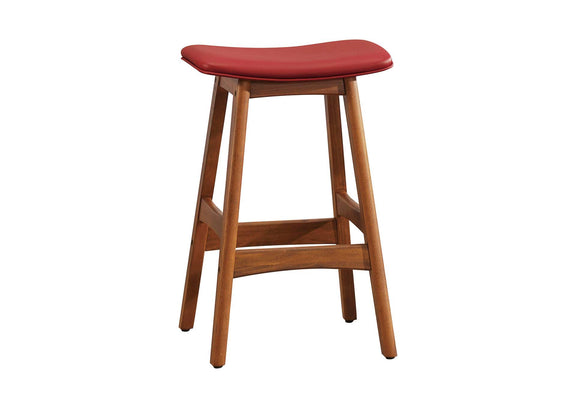 1188RD-24 Ride Counter Height Stool, Matt Red