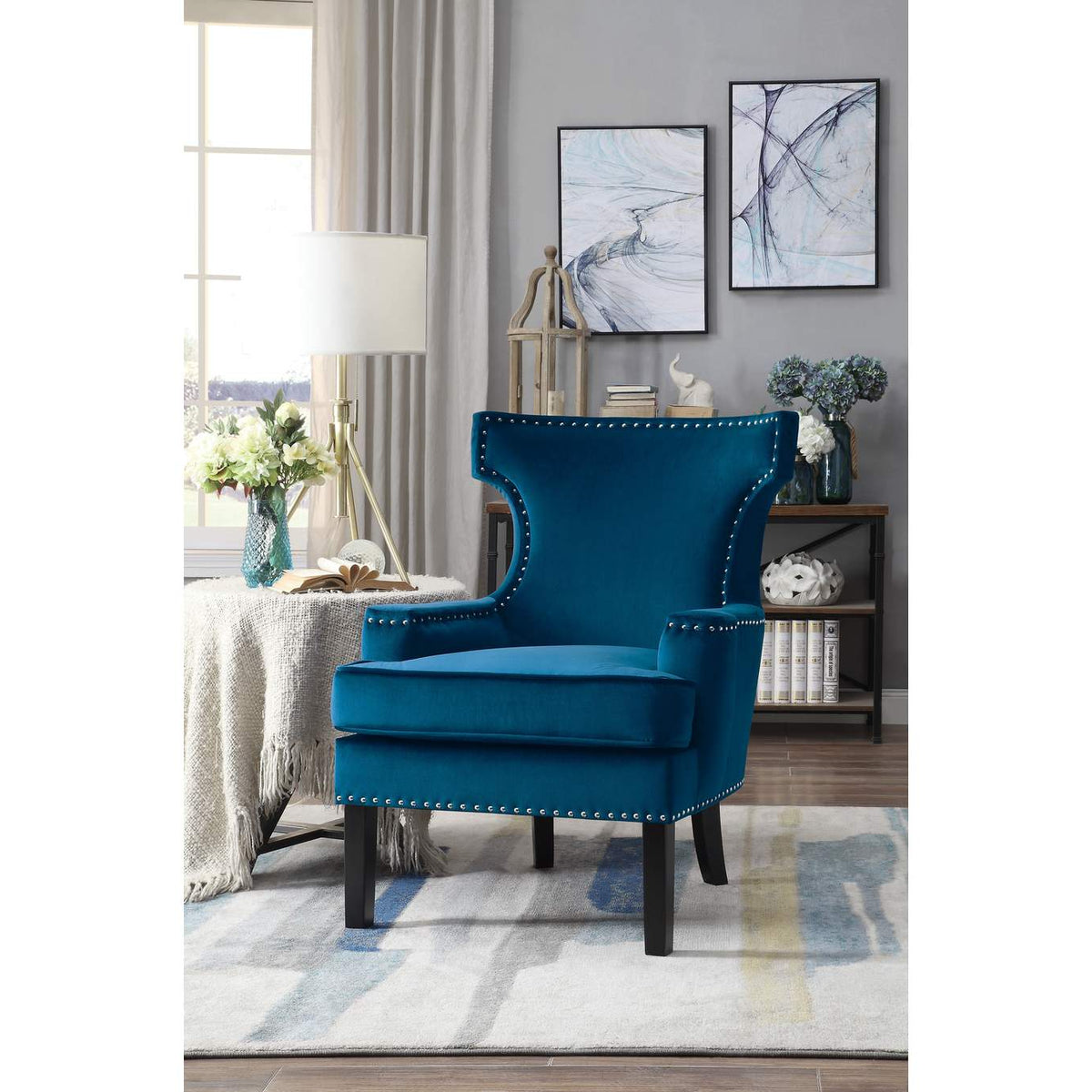 1190BU-1 Lapis Accent Chair