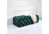 TOV-O66 Kaylee Green Velvet Ottoman