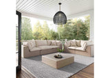 REN-O11163 Cali Natural Wicker Outdoor Modular Sofa