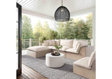 REN-O11163-SEC Cali Natural Wicker Outdoor Modular Sectional