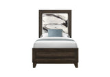 HARMONY BROWN TWIN BED WITH LED