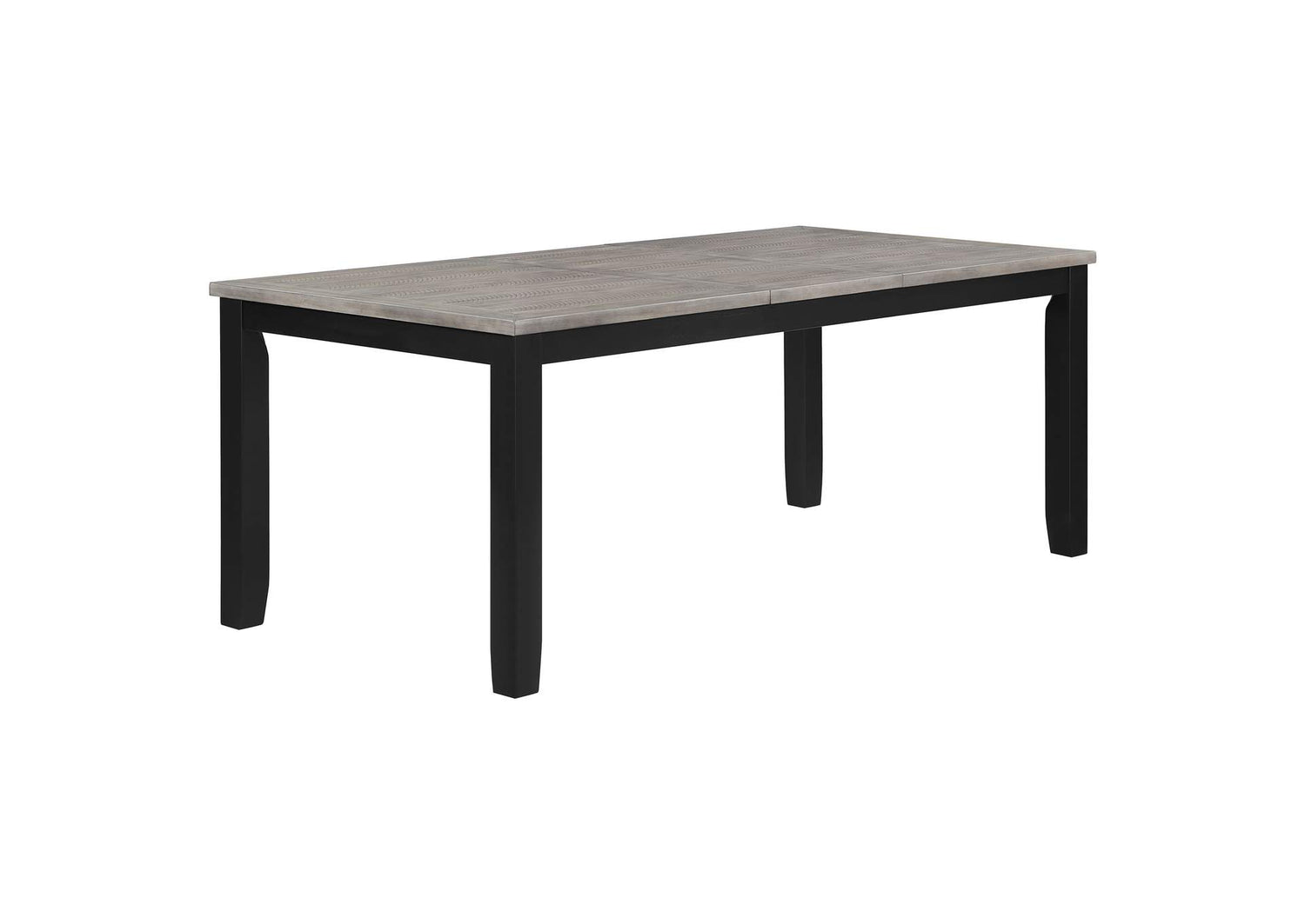 121221 Elodie Rectangular 78-inch Extension Leaf Dining Table Black