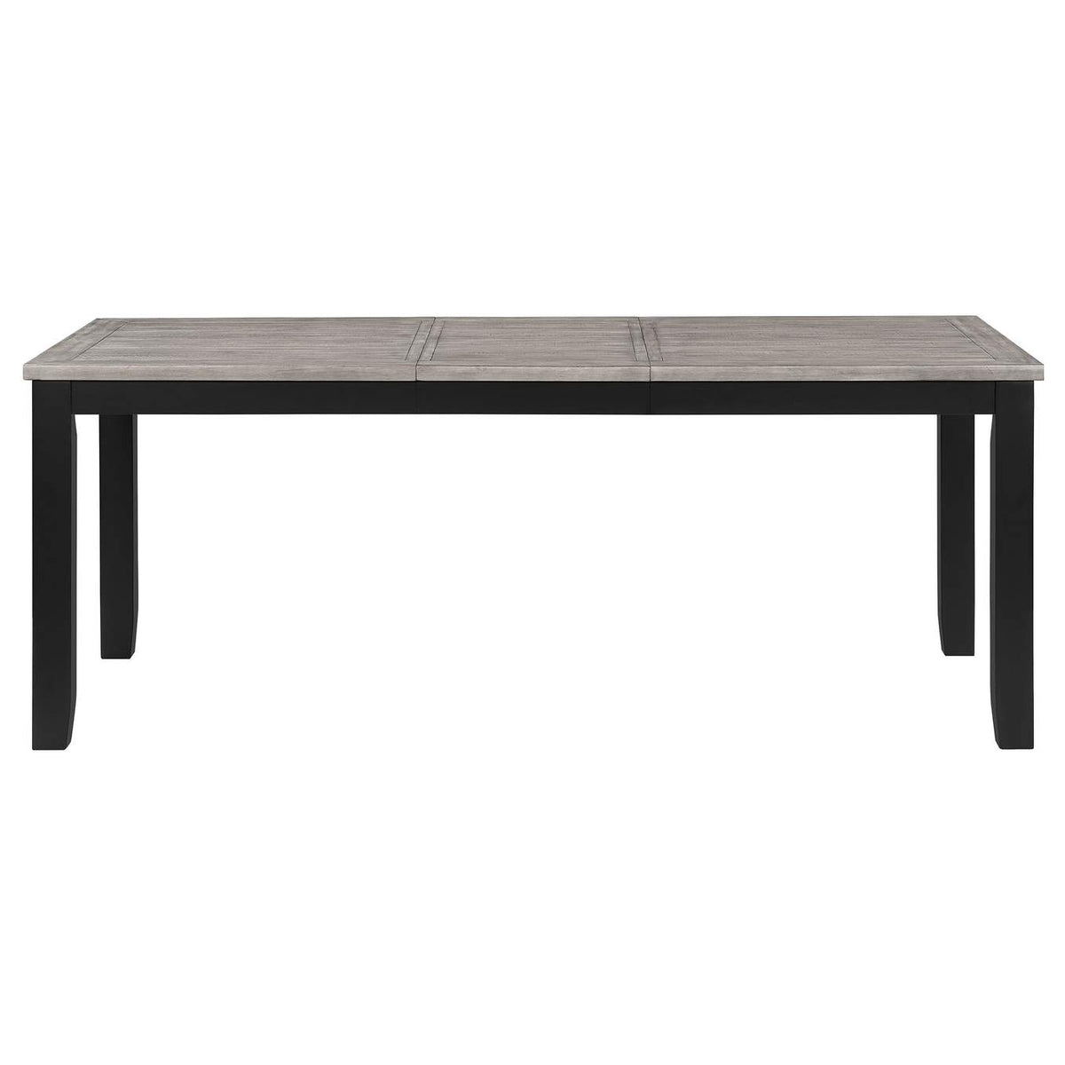 121221 Elodie Rectangular 78-inch Extension Leaf Dining Table Black