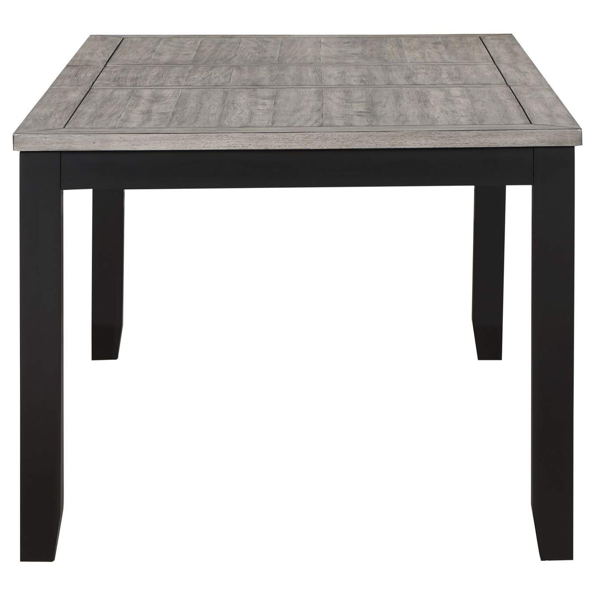 121221 Elodie Rectangular 78-inch Extension Leaf Dining Table Black