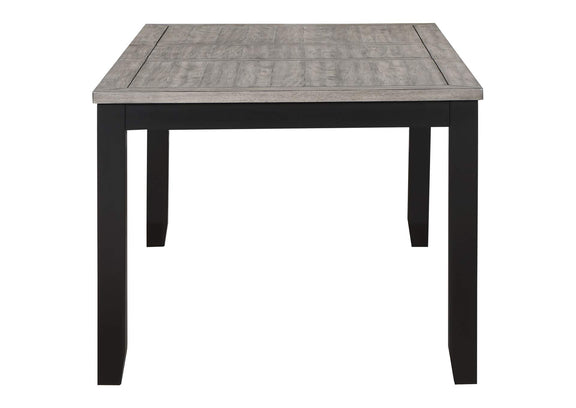 121221 Elodie Rectangular 78-inch Extension Leaf Dining Table Black