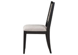 121222 Elodie Wood Dining Side Chair Grey and Black (Set of 2)