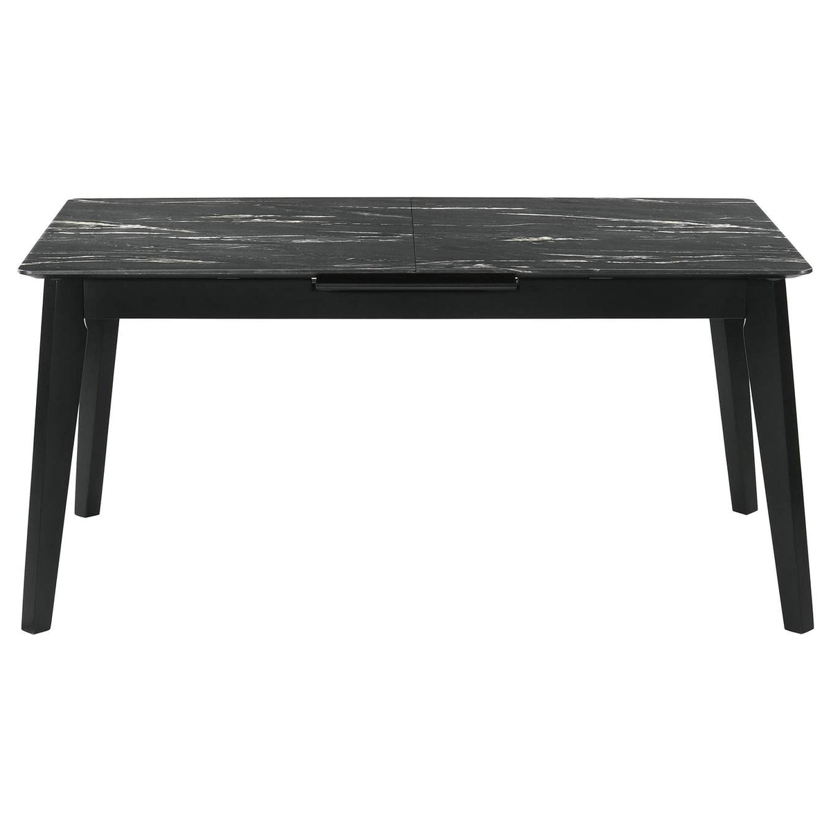 121251-S5 Crestmont 5-piece Extension Leaf Dining Table Set Black