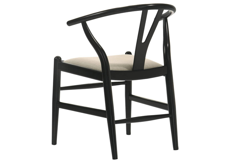 121251-S7 Crestmont 7-piece Extension Leaf Dining Table Set Black