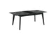 121251 Crestmont 78-inch Extension Dining Table Black Faux Marble