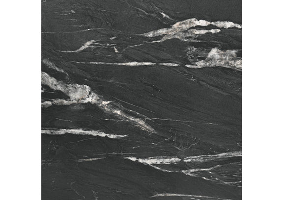 121251 Crestmont 78-inch Extension Dining Table Black Faux Marble