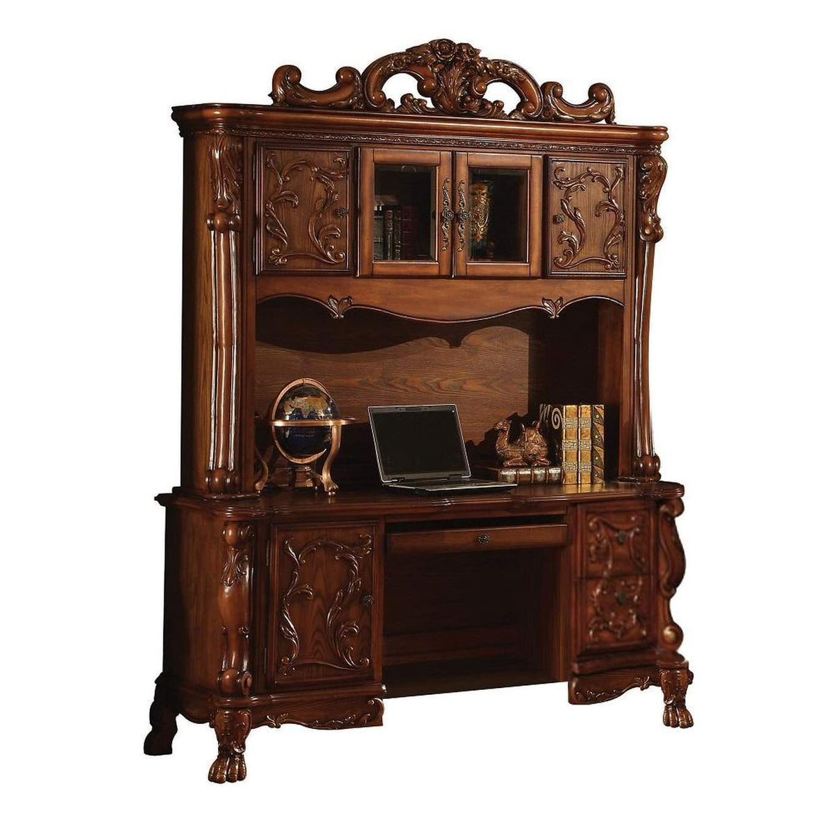 12172 Dresden Executive Computer Desk with Hutch