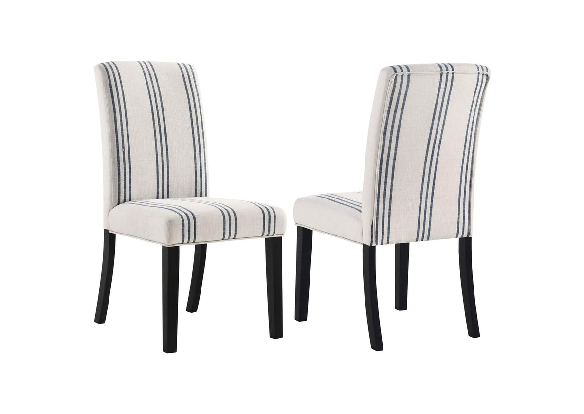 121782 Herran Upholstered Dining Side Chair Beige (Set of 2)
