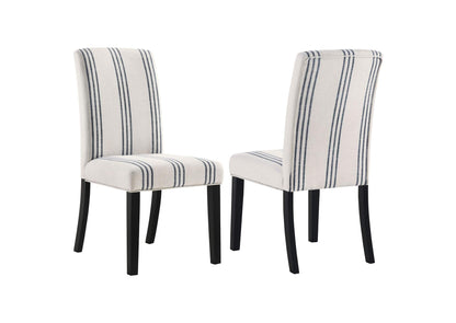 121782 Herran Upholstered Dining Side Chair Beige (Set of 2)