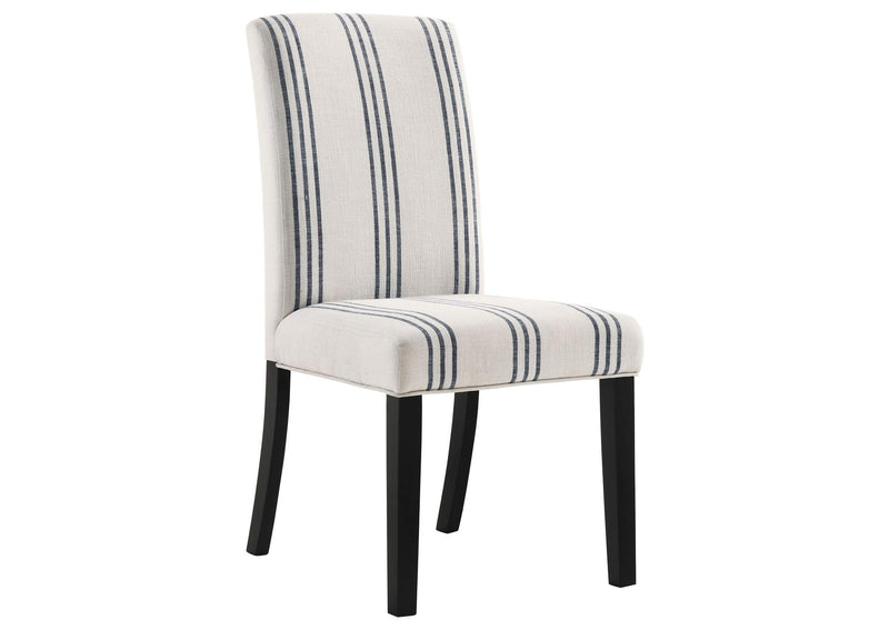 121782 Herran Upholstered Dining Side Chair Beige (Set of 2)