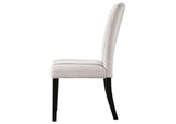 121782 Herran Upholstered Dining Side Chair Beige (Set of 2)