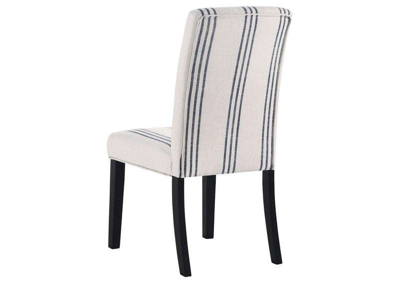 121782 Herran Upholstered Dining Side Chair Beige (Set of 2)