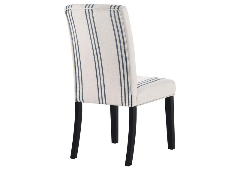 121782 Herran Upholstered Dining Side Chair Beige (Set of 2)