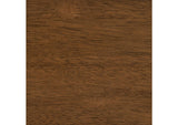 122180BG Paxton Round 48-inch Glass Top Wood Dining Table Brown