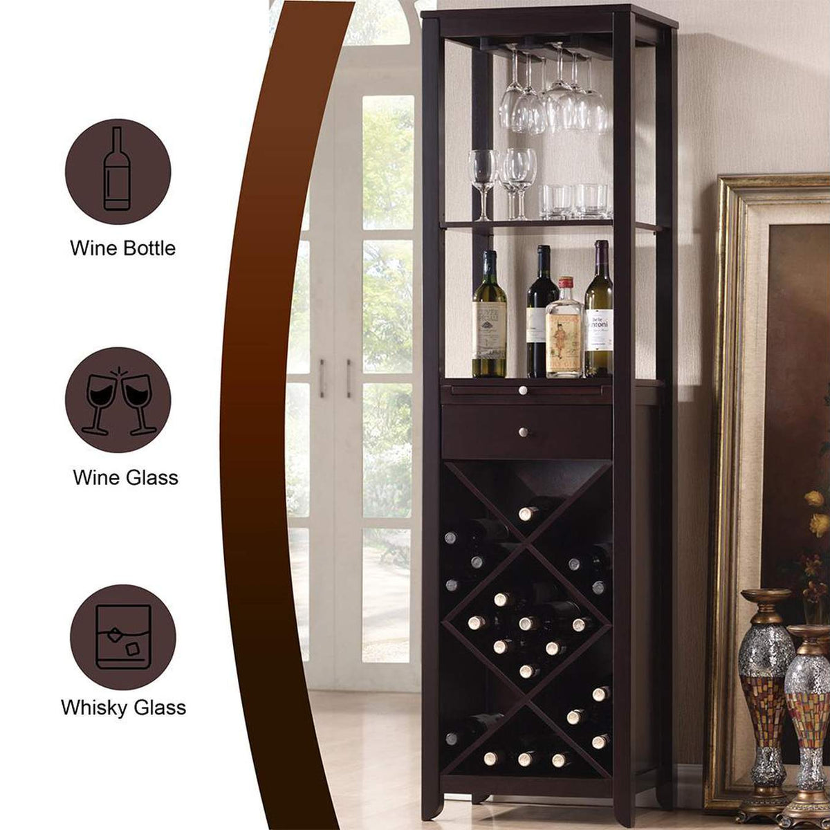 12244 Casey Wine Cabinet